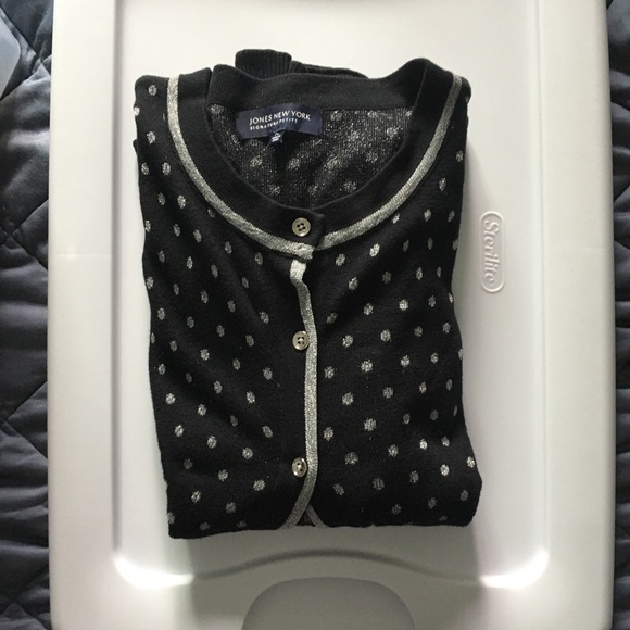 Jones New York Polka Dot Cardigan - Picture 2 of 3